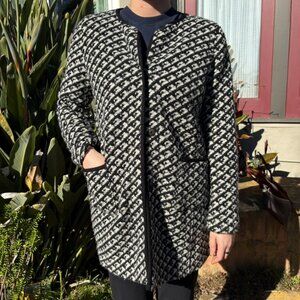 Talbots Wool Blend Black and White  Coat